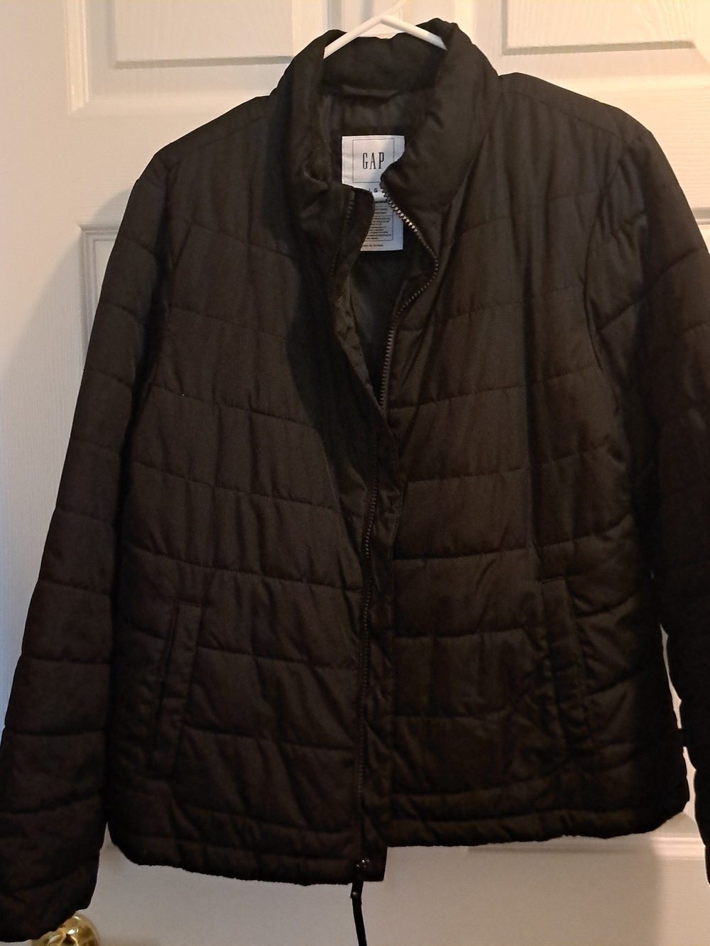 GAP Women's Black Quilted Jacket Sz L
